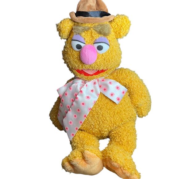 Disney Store Muppets Fozzie Bear Plush Stuffed Animal 16" Most Wanted Movie - Picture 2 of 11